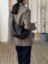 Minimalist Ruched Design Crossbody Bag