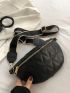Minimalist Stitch Detail Waist Bag