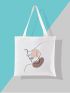 Abstract Painting Pattern Shopper Bag