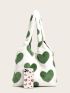 Heart Graphic Shopper Bag