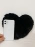 Minimalist Fuzzy Heart Design Novelty Bag