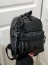 Mini Zip Detail Classic Backpack