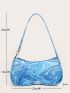 Abstract Fluid Pattern Shoulder Bag