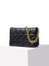 Quilted Flap Chain Shoulder Bag