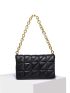 Quilted Flap Chain Shoulder Bag