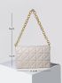 Quilted Flap Chain Shoulder Bag