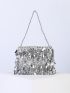 Mini Allover Sequin Decor Beaded Square Bag