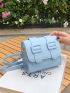 Mini Cartoon Embossed Flap Crossbody Bag