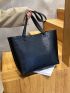 Crocodile Embossed Large Capacity Tote Bag