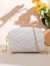 Mini Minimalist Chevron Square Bag