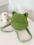 Mini Cartoon Frog Graphic Novelty Bag