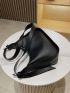 Minimalist Buckle Decor Crossbody Bag