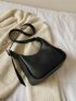 Minimalist Buckle Decor Crossbody Bag