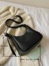 Minimalist Buckle Decor Crossbody Bag