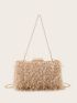 Mini Fluffy Chain Evening Bag