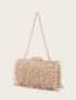 Mini Fluffy Chain Evening Bag