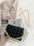 Mini Minimalist Plaid Chain Flap Square Bag