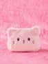 Kawaii Mini Cartoon Design Fuzzy Crossbody Bag