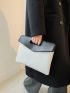 Two Tone Clutch Bag