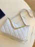 Quilted Baguette Bag