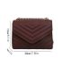 Mini Minimalist Chevron Flap Square Bag