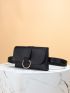 Mini O-ring Decor Flap Belt Bag