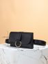 Mini O-ring Decor Flap Belt Bag