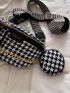 Houndstooth Pattern Fanny Pack