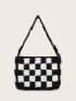 Crochet Detail Square Bag
