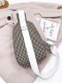 Houndstooth Pattern Sling Bag