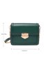 Metal Lock Flap Chain Square Bag