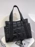 Large Capacity Quilted Shoulder Tote Bag