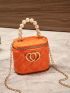 Mini Heart Decor Bucket Bag