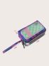 Lips Pattern Small Wallet With Wristlet