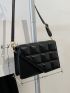 Mini Minimalist Embossed Flap Square Bag