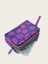 Lips Pattern Small Wallet With Wristlet