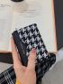 Houndstooth Graphic Small Wallet