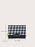 Houndstooth Graphic Small Wallet