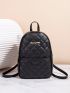 Minimalist Quilted Classic Backpack