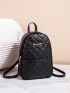 Minimalist Quilted Classic Backpack