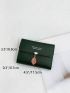 Letter Graphic Fold Small Wallet