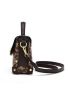 Metal Decor Leopard Pattern Square Bag