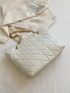 Minimalist Quilted Chain Tote Bag