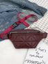 Chain Decor Quilted Fanny Pack