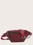 Chain Decor Quilted Fanny Pack