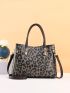 Leopard Pattern Square Bag