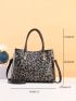 Leopard Pattern Square Bag