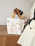 Cartoon Graphic Tote Bag