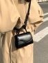 X Iman Troye Mini Irregular Flap Square Bag