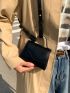 X Iman Troye Mini Irregular Flap Square Bag